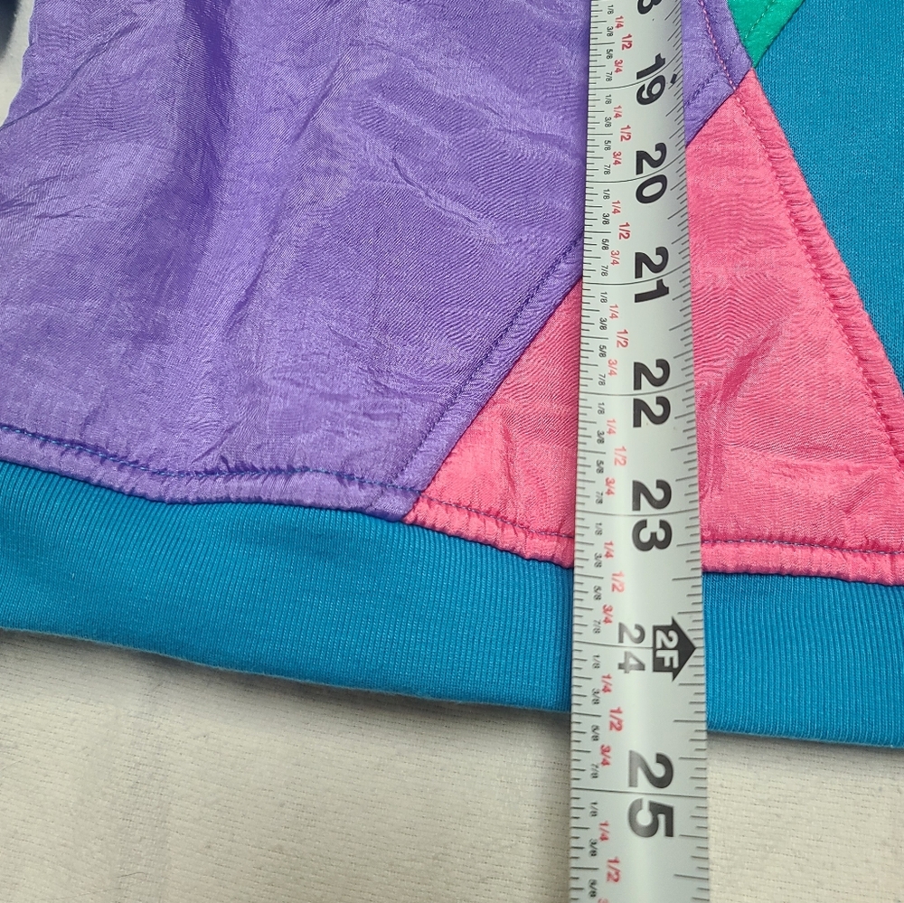80's 90's Colorblock Geometric Sweatshirt - Picture 6 of 7